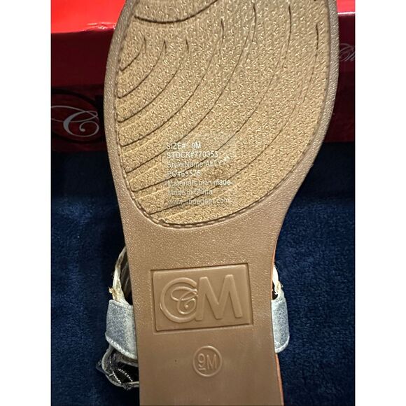 NWT Chelsea Moreland Women's Sandals - Silver and Tan - Picture 5 of 8